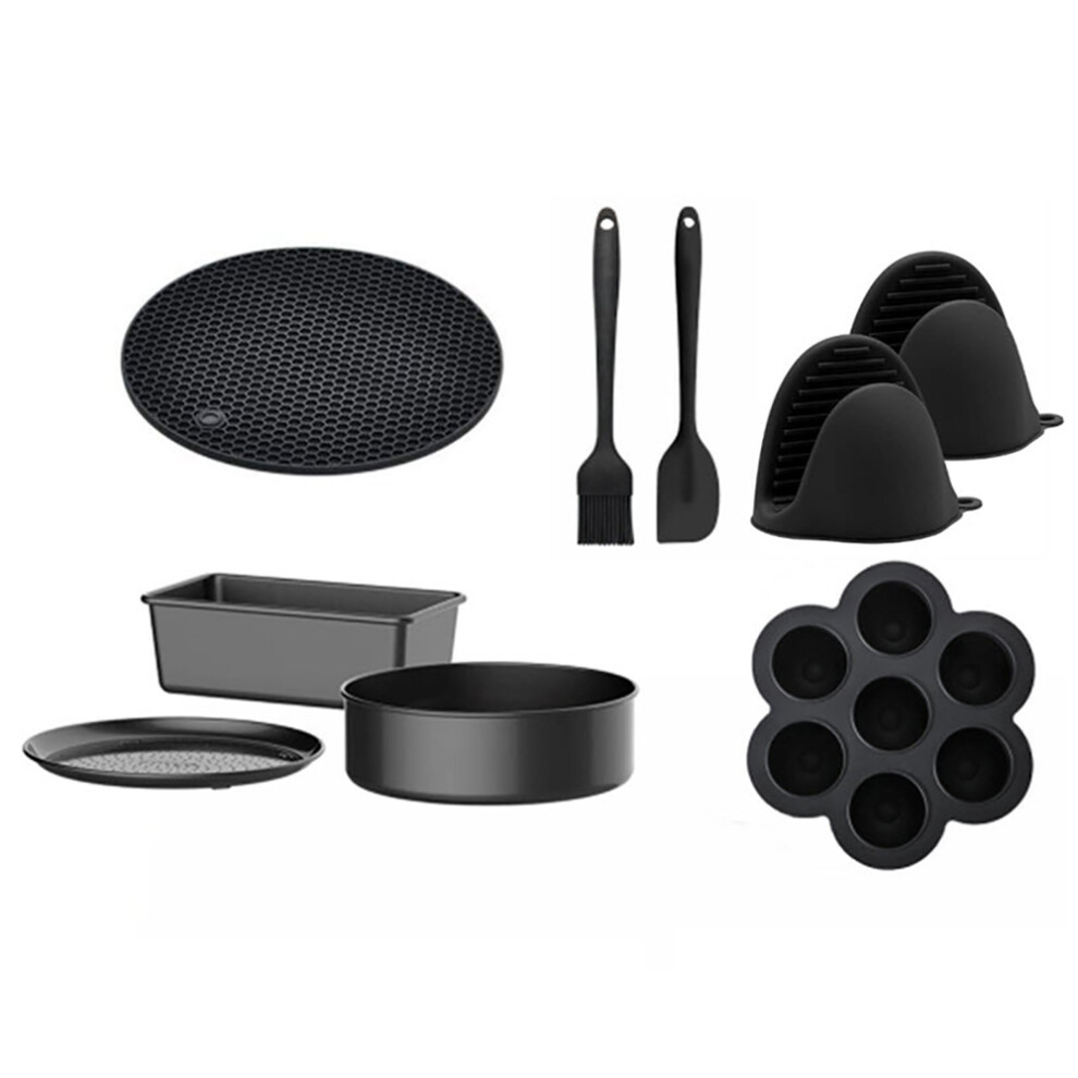 Baking Set for Ninja Foodi 6.5,8Qt,Accessories Pot,Nonstick Bakeware Set with Multi- Crisper Pan,Loaf Pan