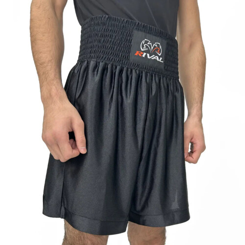 (Large ) RIVAL RAP-TR-03 DAZZLE PRO BOXING SHORTS - BLACK 2