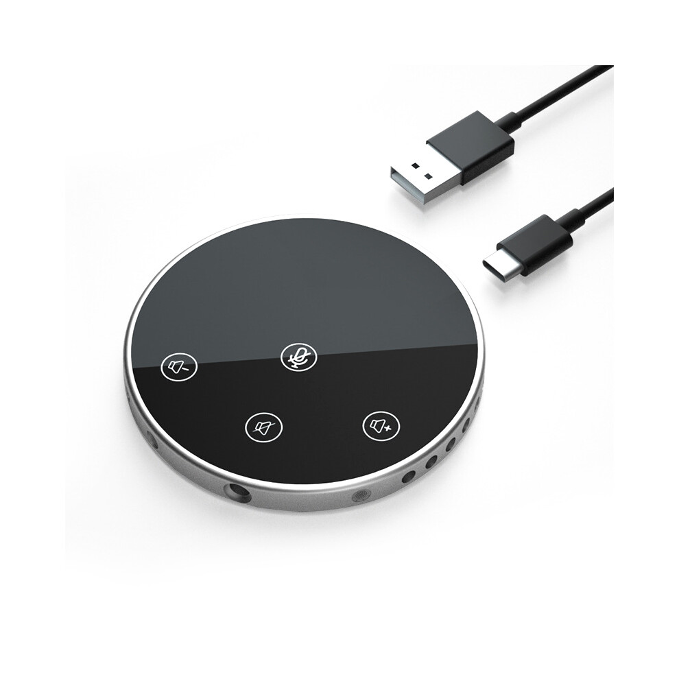 Usb Conference Microphone With Speaker, Computer Speakers With Microphone, Contact-Sensor Buttons To Mute/Volume 4863233659157