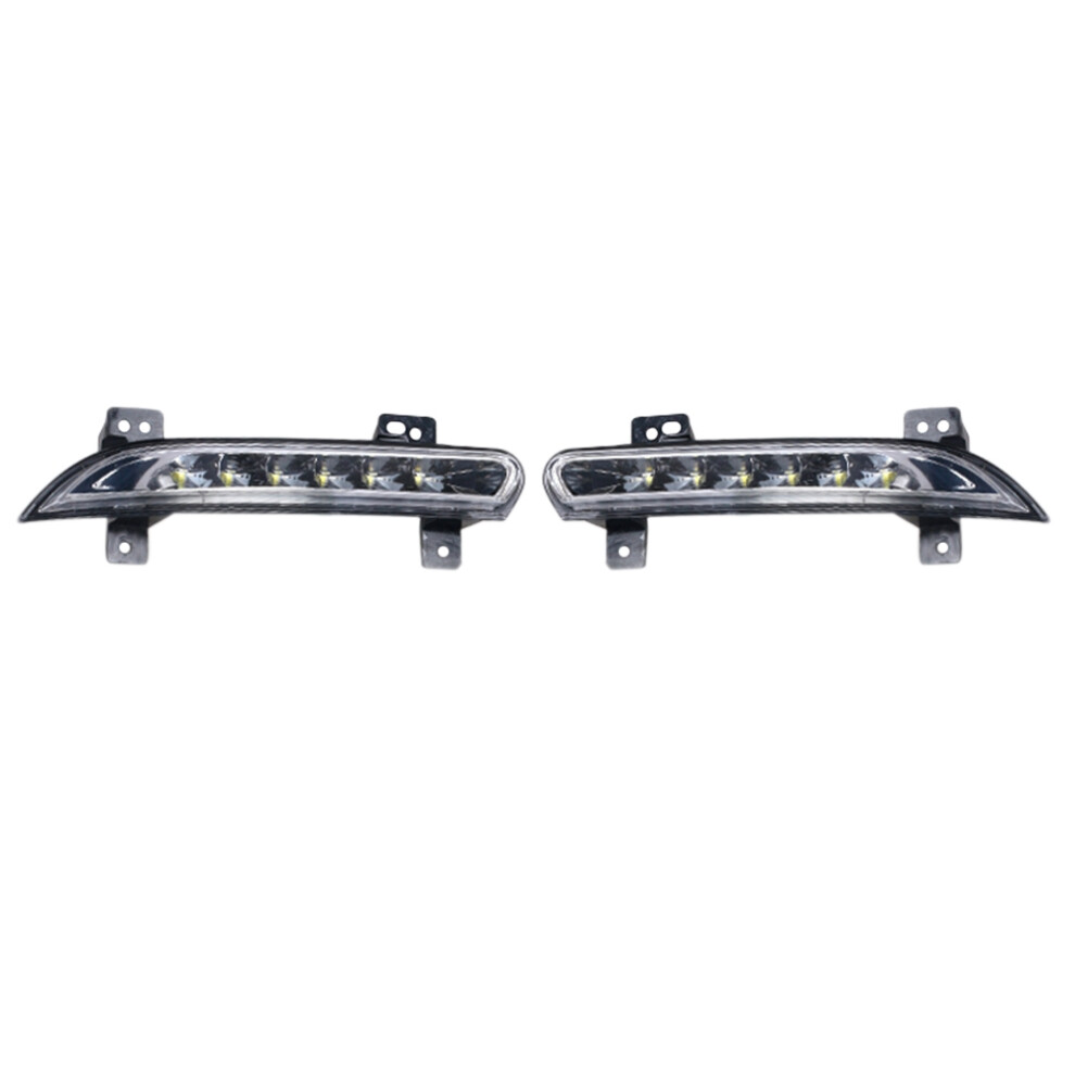1Pair Car Led Drl Fog For Fluence 2014+ Auto Driving Lamp Daytime Running Bumper Lamp Light 4863233665370