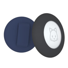 Collar Holder, for Air Tag Collar Holder Compatible for GPS Tracker,2Pack Case Cover Black and Blue