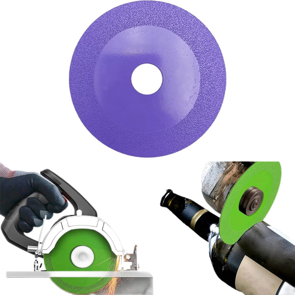 Glass Cutting Disc, Saw Blade Wheel Glass Ceramic Cutting for Angle Grinder,4Inch Ultra-Thin Diamond Saw Blade Wheel C