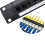 8 Port Straight-Through CAT6 Patch Panel RJ45 Network Cable Adapter Jack Ethernet Distribution Frame 6