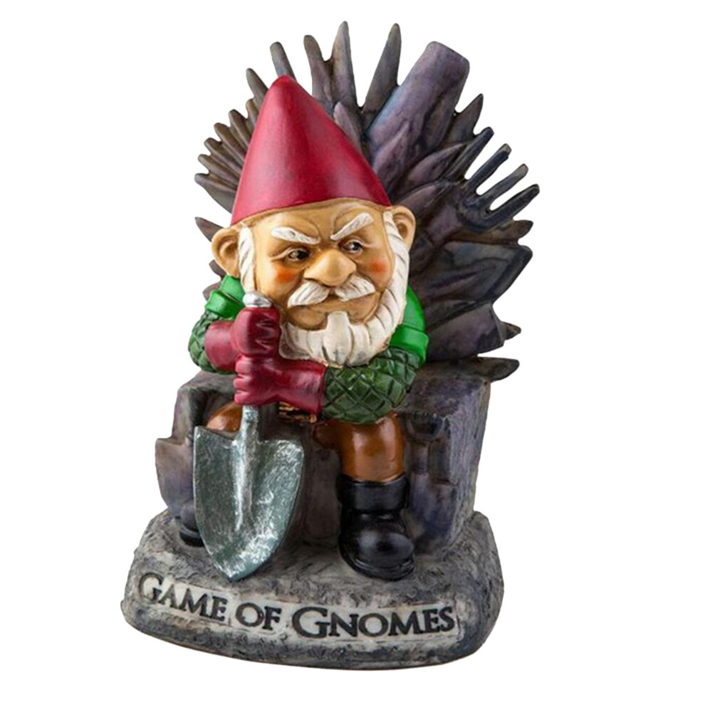 Garden Game of Gnomes Sculpture Funny Holding A Shovel Gnome Statue Resin Dwarf Figurines Ornaments for Outdoor Decor