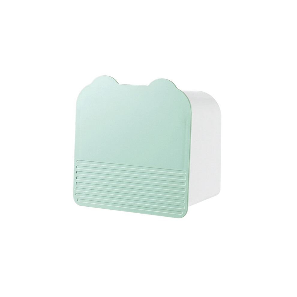 Plastic PS Wall Mounted Storage Box Sanitary Napkin Cosmetics Multi- Flap Grid Sealed Storage Box A