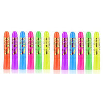 12 Pack Glow in the Dark Face Body Paint Glow Sticks Markers Makeup Face Painting Kits, For Halloween and Parties
