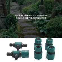 Release in Line Shut Off Valve for Join Garden Hose Pipe Tube, Double Male Connector Valve Extender with Matching Hose