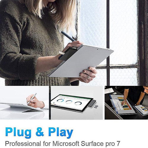 For Surface Pro 7 Docking Station Usb Type C Surface Pro 7 In 1 Hub For Surface Pro 7 Accessories 2