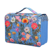 250 Slots Colored Pencil Case Organizer with Zipper Capacity Pen Holder Bag for Student or Artist B