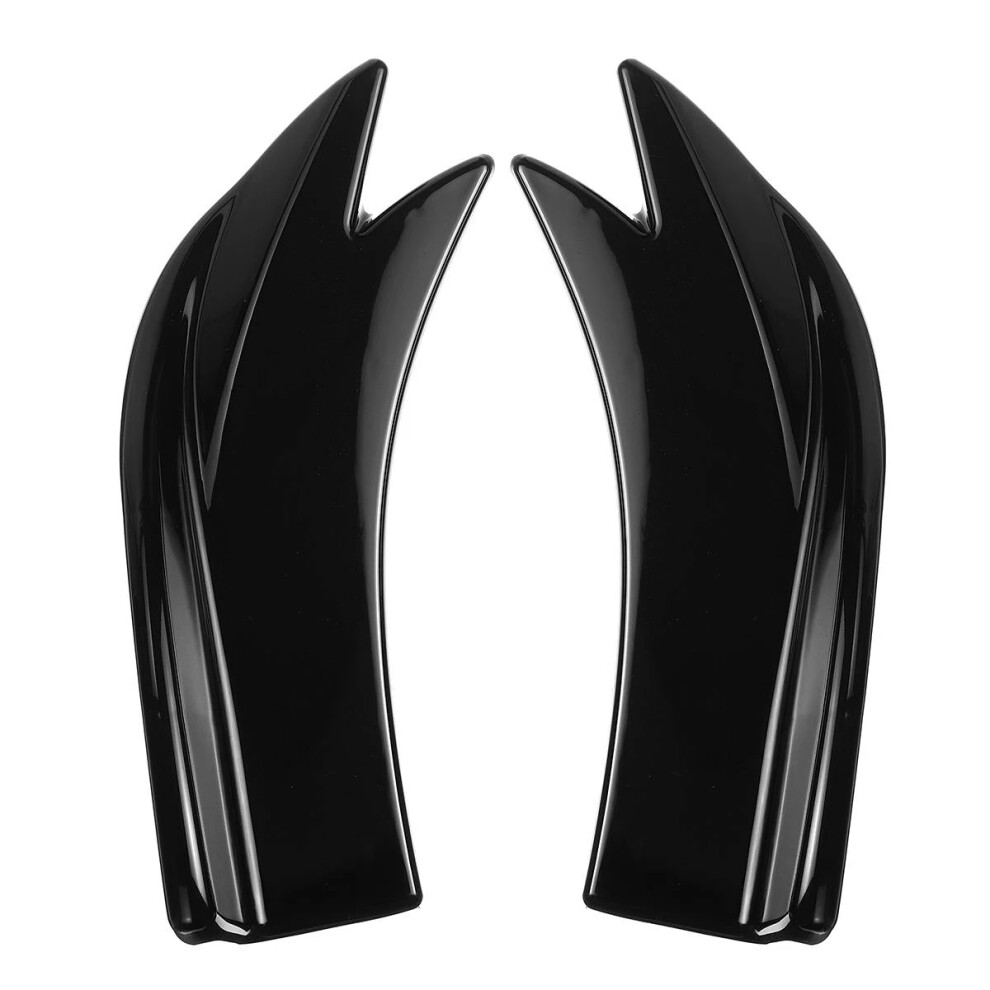 27Cm Car Rear Bumper Spoiler Canards Fins Anti-Crash Diffuser Lip Wrap Angle Splitter Protector Guard Universal 4863233684814