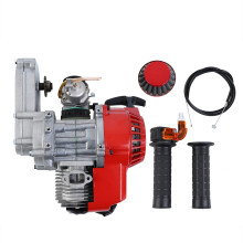 Pocket Bike Engine 2 Stroke Pull Start Engine Motor 49Cc Engine Mini Pocket Pit Quad Dirt Bike ATV with Bar