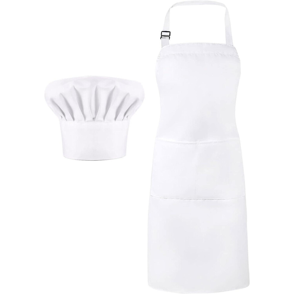 2 Pcs Chef Costume Chef Hat Apron Set For Adult Baker Apron Hat Costume For 9497821039127
