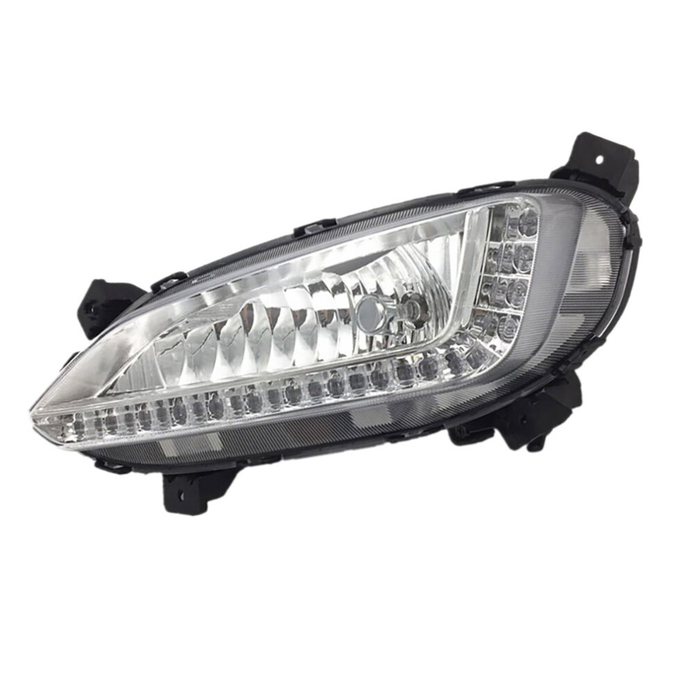 Car Left Led Drl Fog For Ix45 2013-2017 Auto Driving Lamp Daytime Running Bumper Lamp Light 4863233600548