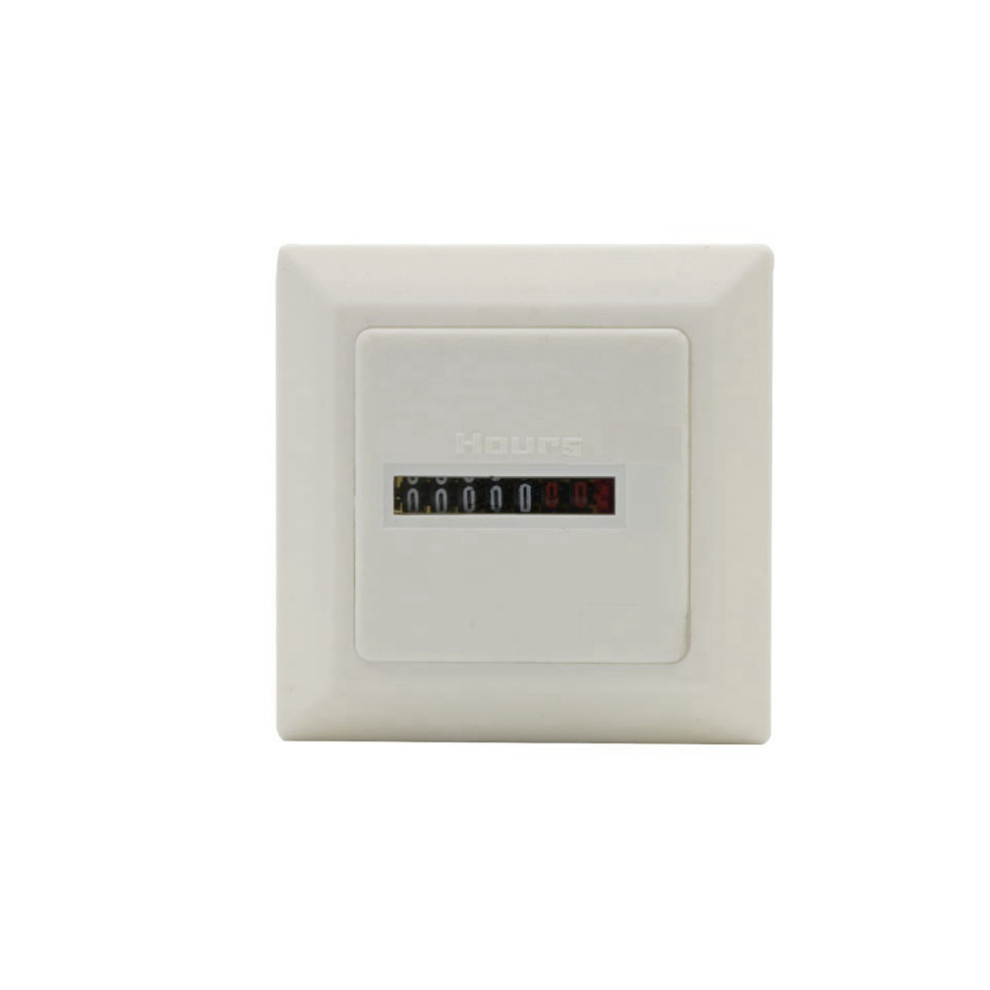 Hm-1 Timer Square Counter Digital 0-99999.99 Gauge 0.3W Ac220-240V / 50Hz Ac Hour Meter Hourmeter White 4863233602979