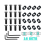 16 Pack M 4 T-Nut Metric Camming Screw Replacement Sets Compatible with Standard Rail Systems, with Thread Screws 4