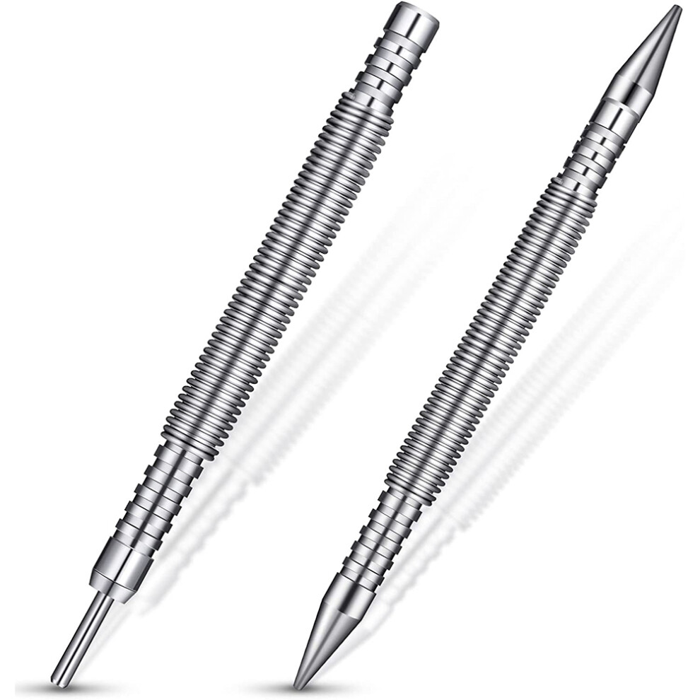 2Pcs Hinge Pin Tool 1/32 2/32Inch Hammerless Pogo Pin Punch Door Hinge Pin Removal Tool Small Spring Center Punch 4863233614774