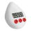Digital Bathroom Clock Waterproof Shower Clock Timer Temperature Humidity Visual Countdown Timer Wall Clock White 3