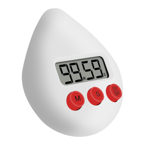 Digital Bathroom Clock Waterproof Shower Clock Timer Temperature Humidity Visual Countdown Timer Wall Clock White 2
