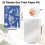 33 Pcs Sun Print Paper Cyanotype Paper Kit, A5 Solar Drawing Paper Sensitivity Sun Print Nature Printing Paper 5