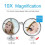 With Suction Cup LED Makeup Mirror Home White Battery Powered Dressing Table PVC 4