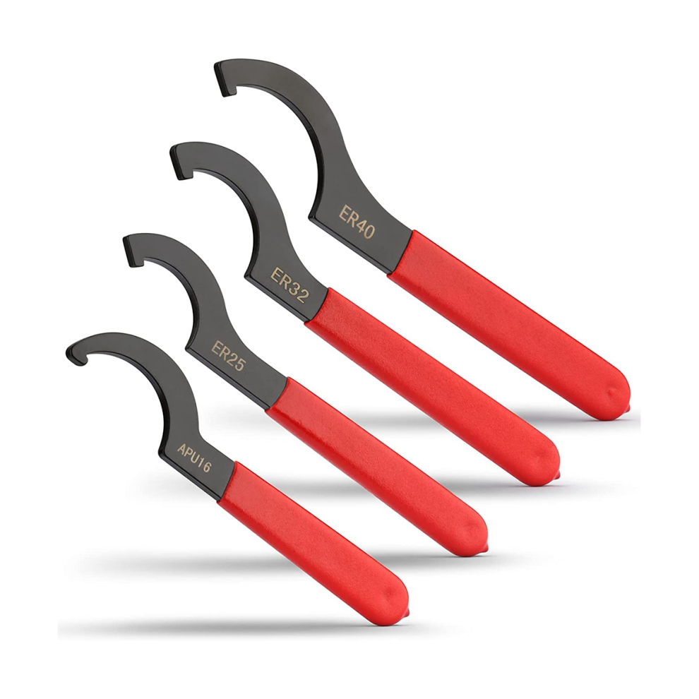 Coilover Wrench Spanner, 4Pcs Non- Spanner Wrench Set, Professional Universal Rubber Handle Wrench Spanner Tool 4863233634123