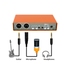 Professional Microphone Audio Interface Recording Sound Card Electric Guitar Mixer Professional Mixing Console