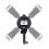 Type Bracket Bowens Mount for Flash Light Speedlite Snoot Softbox V850II 860II AD200Pro Holder 7