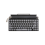 Retro Typewriter Keyboard - Wireless BT5.0 + USB, Hot-Swap Blue Switches, LED Dial, Retro Panel, Works with Android/Windows/iOS, Black 1