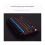 Retro Typewriter Keyboard - Wireless BT5.0 + USB, Hot-Swap Blue Switches, LED Dial, Retro Panel, Works with Android/Windows/iOS, Black 5