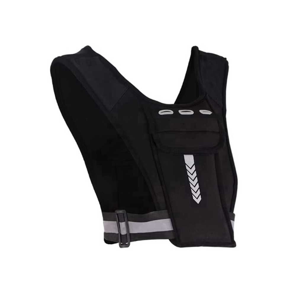 Running Phone Holder Vest, Chest Phone Holder Training Reflective Running Vest Adjustable Waistband Sport Jogging Vest