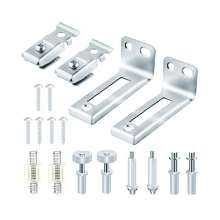 Bi-Fold Door Hardware Repair Kit, Closet Door Hardware for 3/8 Inch Thick Doors,with Top and Bottom Pivots,Guide Wheel