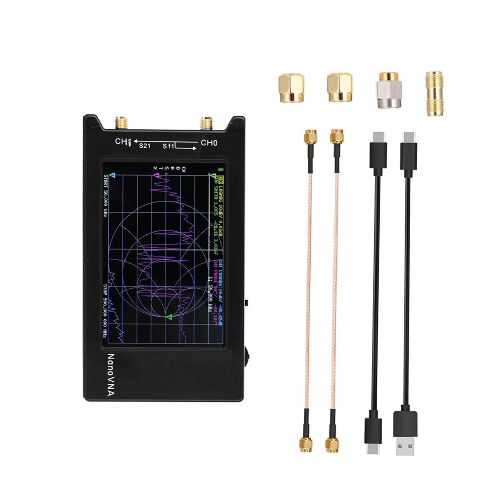 For -H4 Vector Network Analyzer 4Inch Display 10Khz-1.5Ghz Mf Hf Vhf Uhf Antenna Analyzer 4863233638275