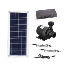 50W Solar Water Pump 800L/H DC12V Solar Water Fountain Pump Low Noise for Family Garden Water Fountain Irrigation Pump