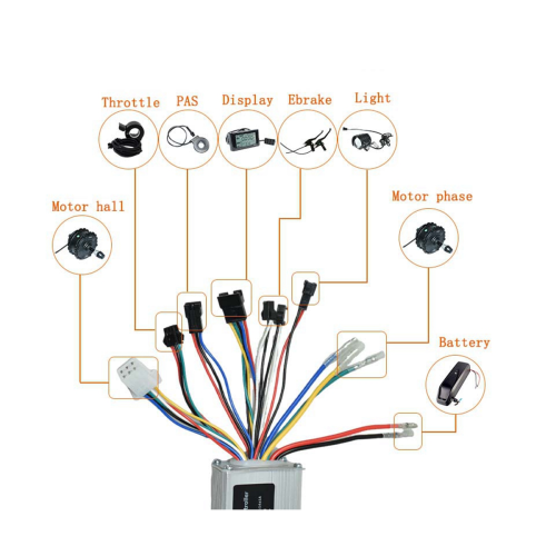 48V 14A 250W/350W Lithium Battery Assisted Folding Car Modified Electric Bicycle Square Wave Controller 2