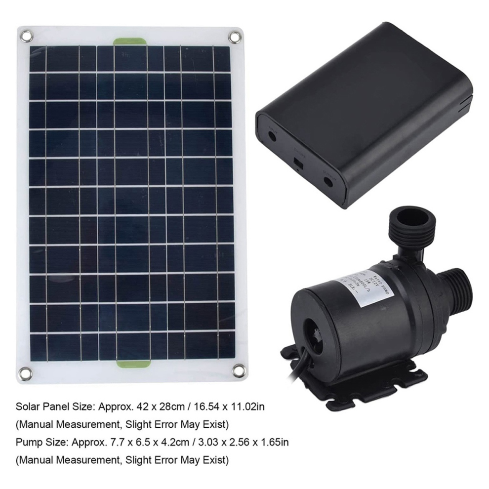 50W Solar Water Pump 800L/H Dc12v - Low-Noise Fountain Pump For Garden, Pond, Aquarium, Irrigation 4863233637629