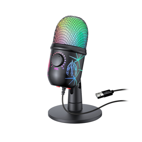 USB Condenser Microphone with Noise Cancellation USB Gaming Microphone for Pc Computer Laptop Video Singing Recording 1
