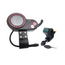 QS-S4 72V Thumb Throttle LCD Display Meter+3PIN Ignition Lock Key Only for Zero 11X Electric Scooter 6PIN Display