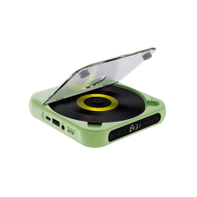 Portable CD Player Bluetooth Speaker,LED Screen, Stereo Player, Wall Mountable CD Music Player with FM Radio-Green