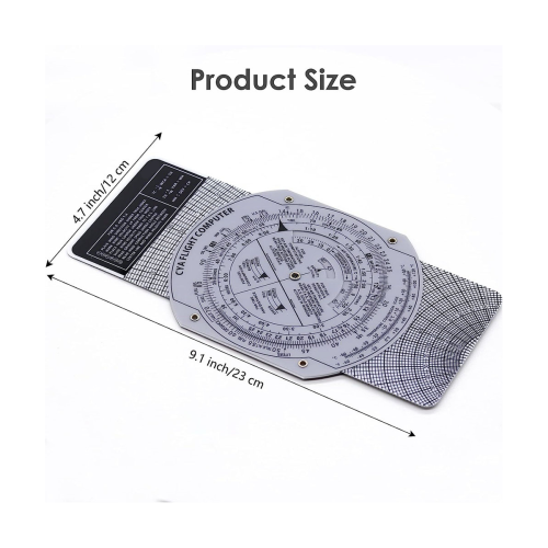 E6B Flight Computer Aviation Plotter Circular Slide Rule Used in Aviation Flight Training Pilot Training, Internships 2