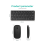 Wireless Bluetooth Keyboard Mouse Three Mode Keyboard Rechargeable Keyboard Mouse Support Tablet Laptop Computer Pink 3