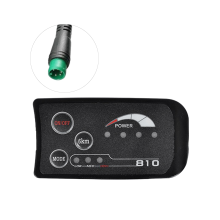 S810 5PIN 48V IP65 UART E-Bike LED Display Meter for 22.2mm Handlebar - Battery Indicator, Headlight Control, Boost