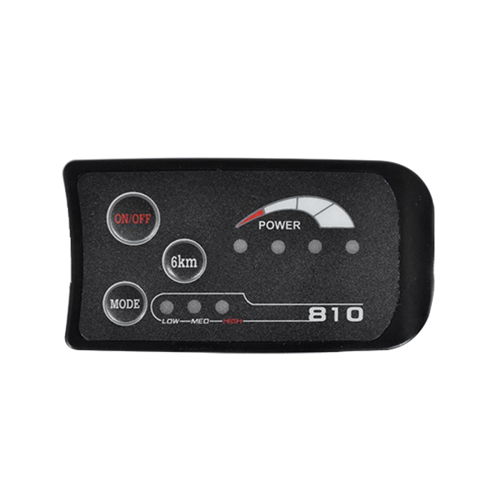 S810 5PIN 48V IP65 UART E-Bike LED Display Meter for 22.2mm Handlebar - Battery Indicator, Headlight Control, Boost 2