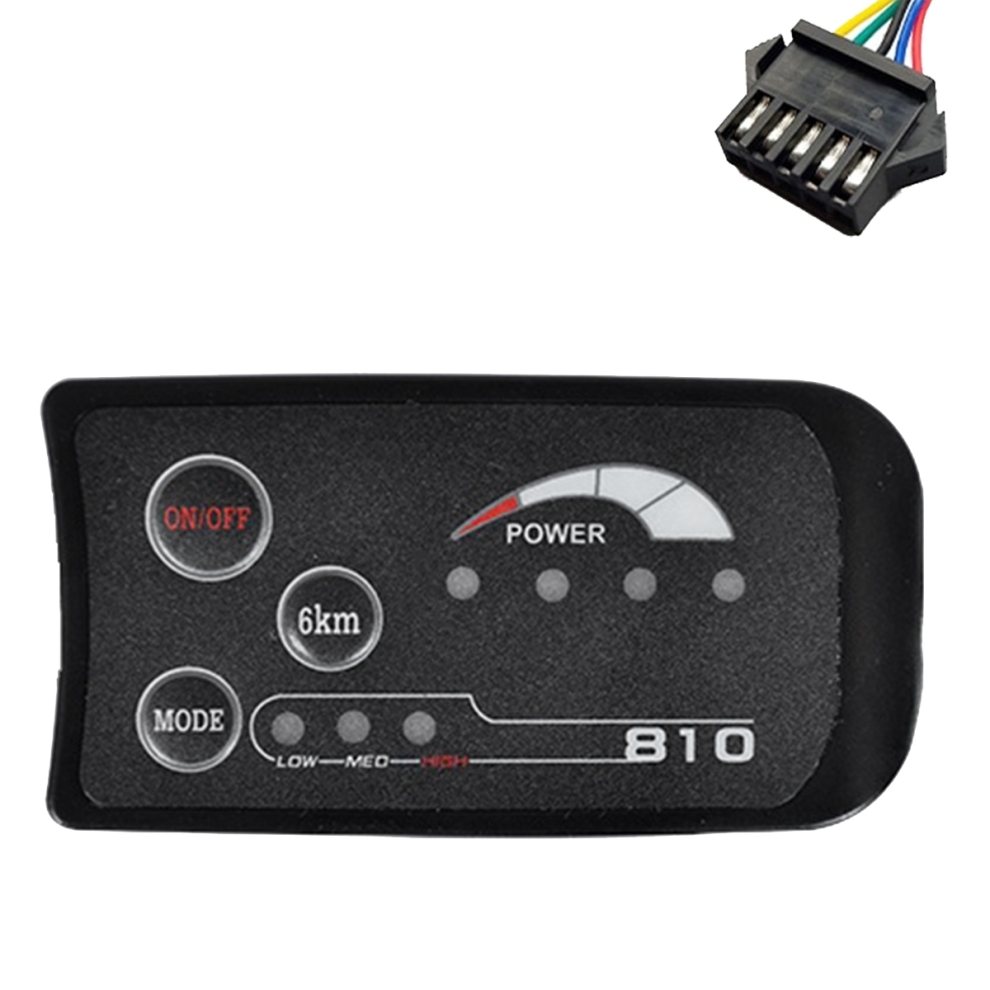 Jojomino Sm 5Pin S810 E-Bike Led Display Meter 36V Ip65 Uart Protocol For Electric Bicycle Electric Bike Meter