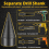 5 Pcs Firewood Log Splitter Drill Bit,Removable Splitter Drill Bits, Screw Cones Kindling Splitter, Splitting Drill Bit 7