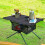 Living And Home Aluminium Camp Table with Mesh Shelf 1