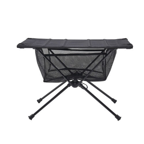 Living And Home Aluminium Camp Table with Mesh Shelf 2