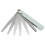 SODIAL(R) Silver Tone Metal Metric Gap Thickness Feeler Gauge Blades 0.02-1mm Tool 2