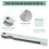 SODIAL(R) Silver Tone Metal Metric Gap Thickness Feeler Gauge Blades 0.02-1mm Tool 6