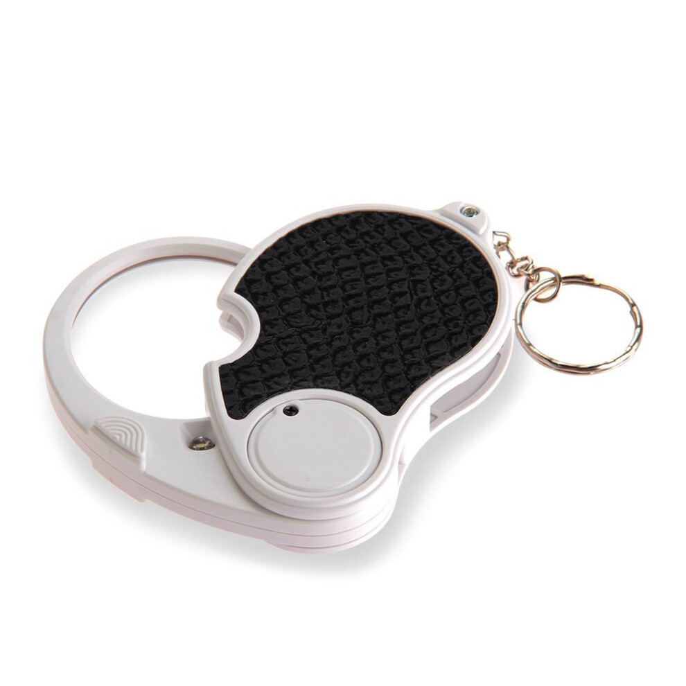 Jojomino 5 Trade Loupe Magnifying Glass With Led Lamp Pocket Magnifier Portable Folding Keyring
