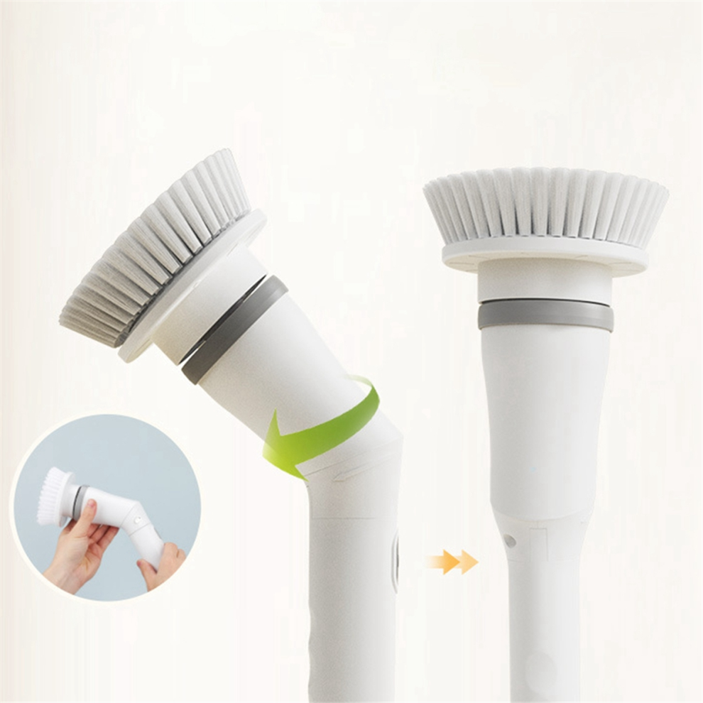 Cordless Long Handle Housekeeping Automatic Retractable Bathtub Tile Floor Dishwashing Brush Electric Cleaning Brush